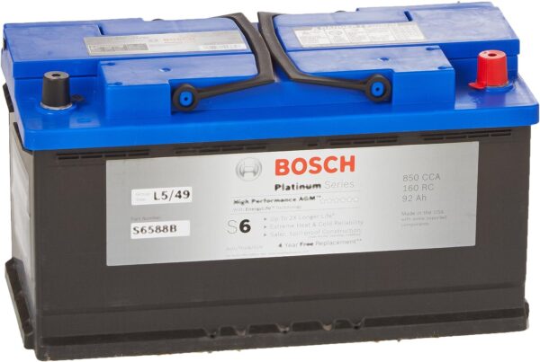 BOSCH S6588B S6 Flat Plate AGM Battery