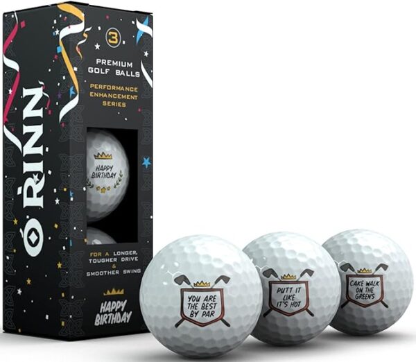 Happy Birthday Novelty Golf Ball 3 Pack