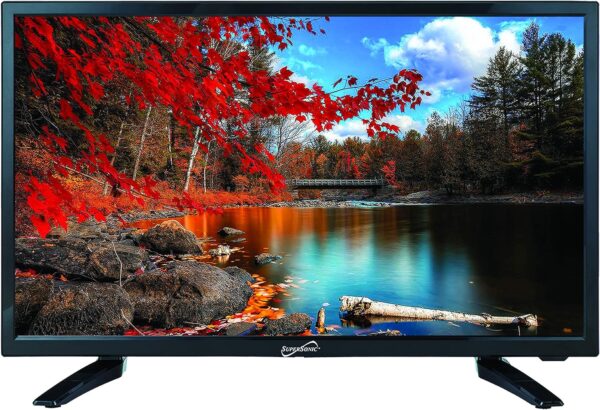Supersonic SC-2411 LED Widescreen HDTV & Monitor 24 inch Flat Screen with USB Compatibility