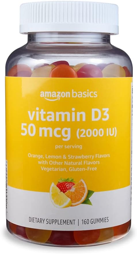Amazon Basics Vitamin D3 2000 IU Gummies